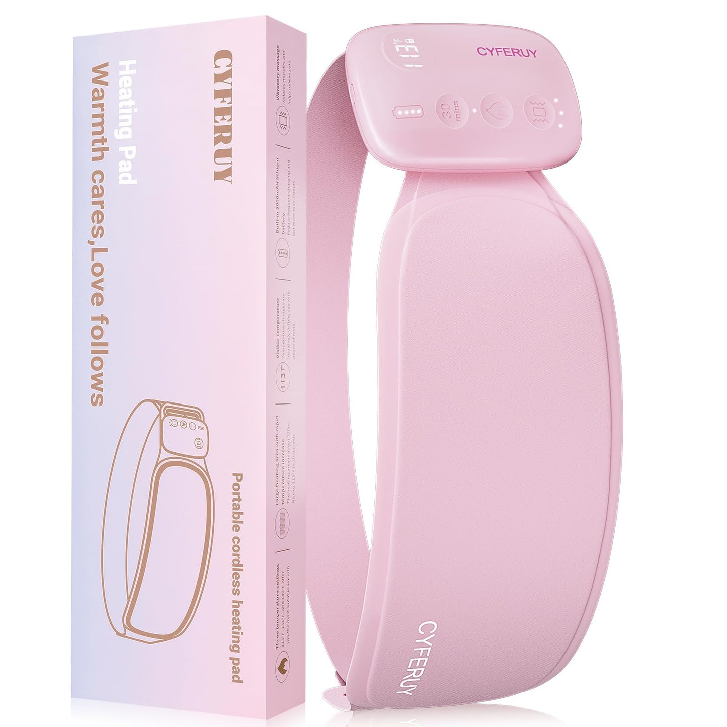 Almohadilla portátil para cólicos menstruales