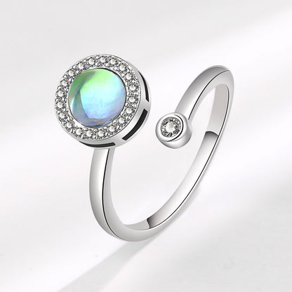 Anillo Rotatorio de Óplalo Elegante