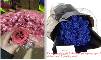 🌹Ramo de flores frescas preservadas🌹