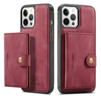 Estuche de cuero magnético de lujo para iPhone