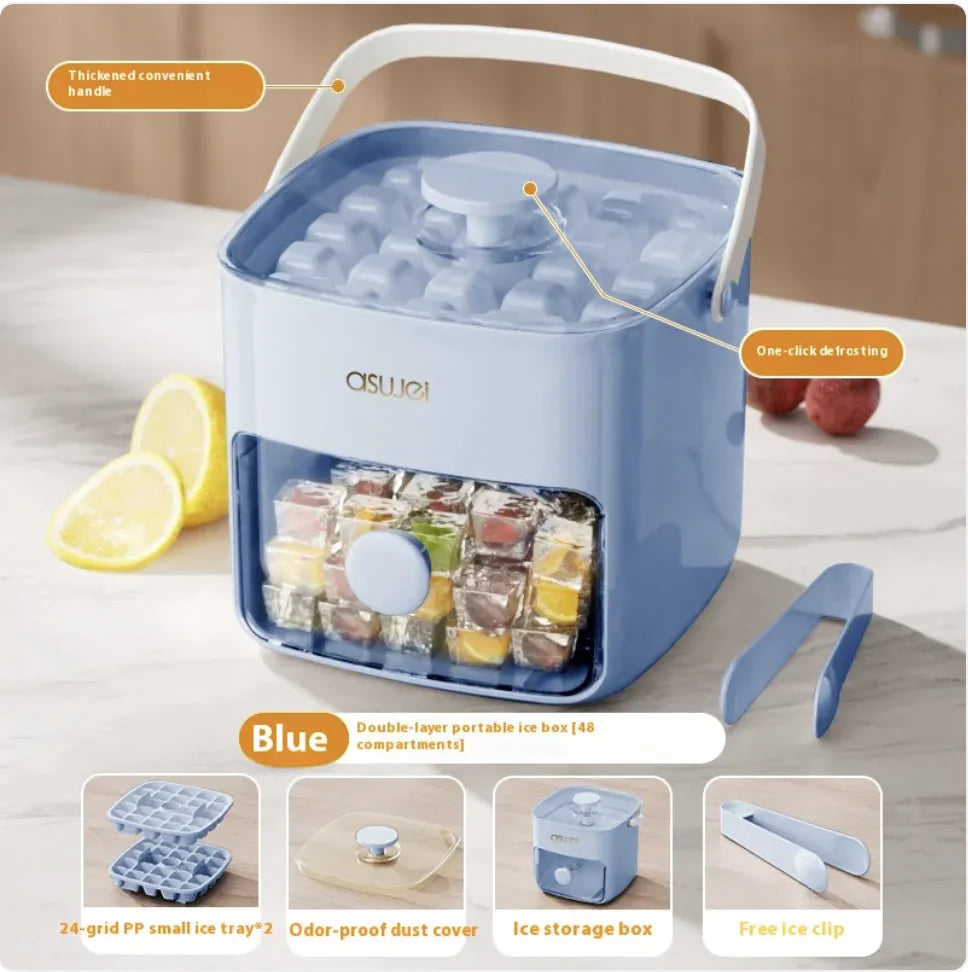🧊༄Molde grande para cubitos de hielo༄🧊