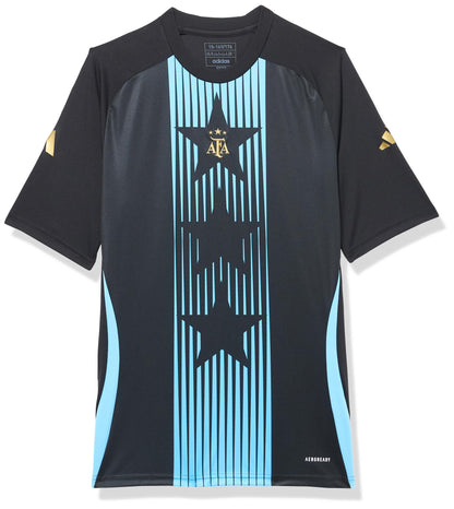 Camiseta Pre-Match Argentina Unisex Negro/Azul Estallido