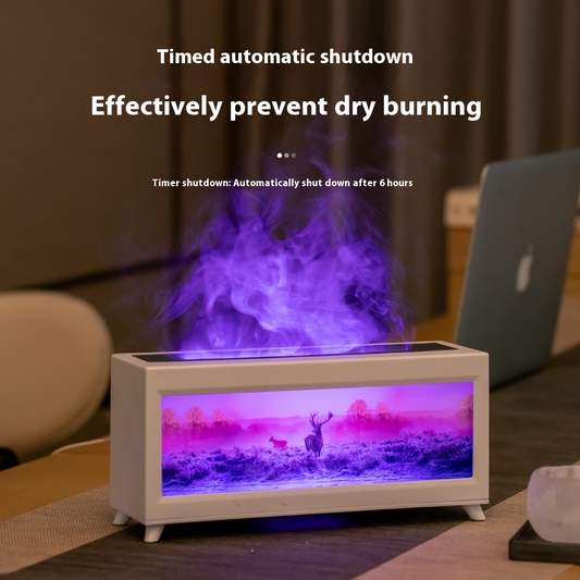 Humidificador de Aromaterapia con Efecto de Llama