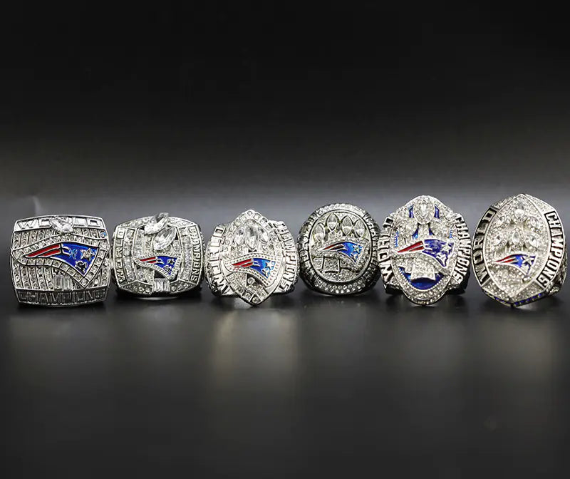 NFL New England Patriots Championship Ring Set (6 Rings)