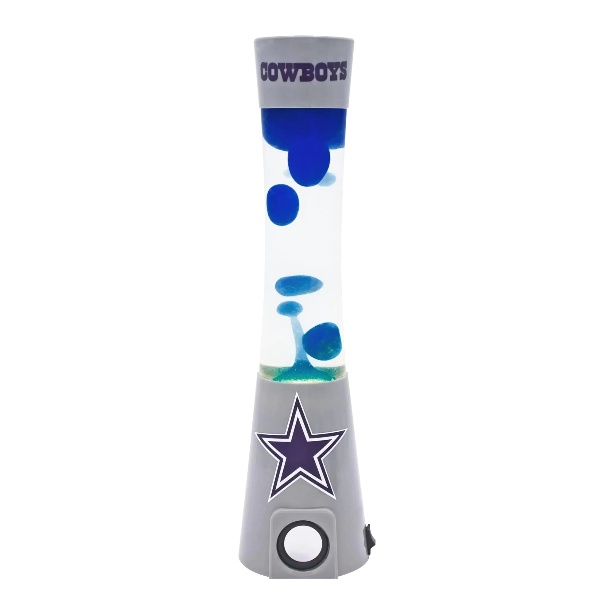 Sporticulture NFL Dallas Cowboys Lámpara Magma de 16.5" con Altavoz – Esencial para el Día del Partido y para Cada Día